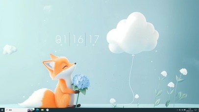 简约可爱小狐狸