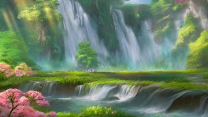山中瀑布群