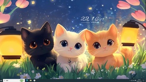 守护星空猫咪