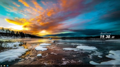 4K唯美夕阳晚霞河流