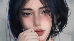 美女纯欲眼神