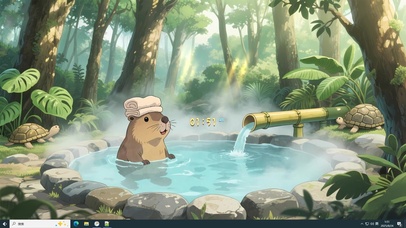 卡皮巴拉泡温泉