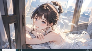 纯白花嫁女孩