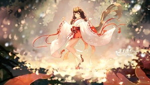 4K唯美治愈森林巫女