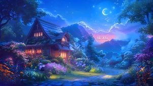 4K空灵花园小屋