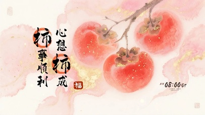 柿事顺利，心想事成