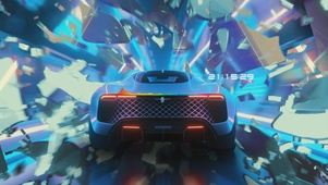 赛博超跑与粒子光炮隧道