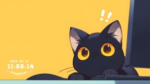 吃惊小猫