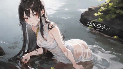 纯欲系水中女生