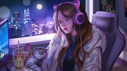 电竞女孩 美女动态壁纸 动态壁纸下载 元气壁纸