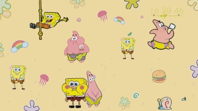 可爱的海绵宝宝和派大星