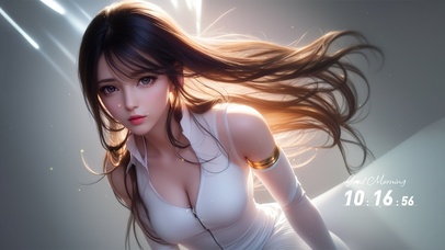 纯欲系长发女生