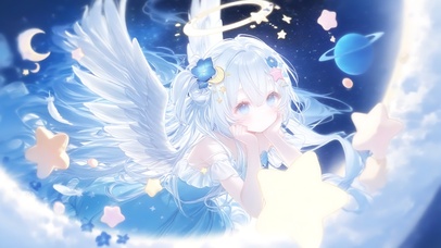 治愈动漫可爱少女梦幻云萌妹萝莉