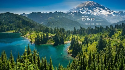 4K护眼青山河畔