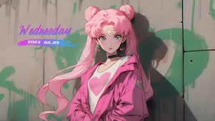 涂鸦美少女