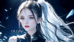 虚空碎片中的马尾辫少女