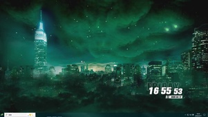 唯美城市之光护眼桌面主题