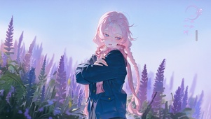 唯美山野少女