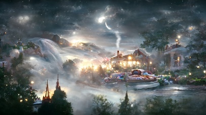 AI绘画梦幻场景