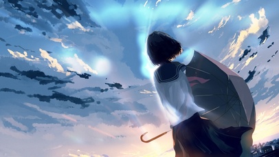 望天少女(动漫动态壁纸) - 动态壁纸下载 - 元气壁纸