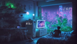 雨夜孤独感