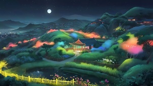 山间青青小院