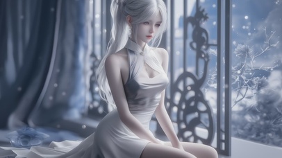 浪漫连衣裙美女