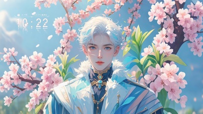 4K 白色卷发男神