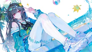 霞泽美游-4k海边白丝萝莉