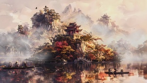 古风海景