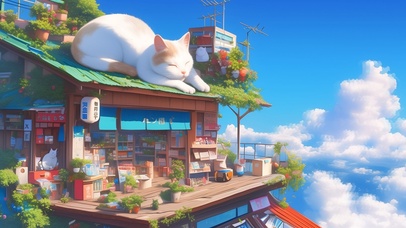 巨大的猫咪杂货店