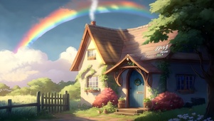 治愈 彩虹小屋