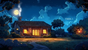 夜色流星小屋