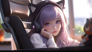 萌系电竞少女