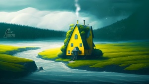 治愈河边小屋