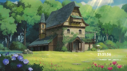 4K唯美动漫森林小屋