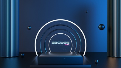 简约蓝色科技感