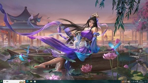 王元姬莲池戏水