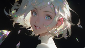 暗黑短发女孩