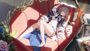 4K 治愈沙发上熟睡的少女