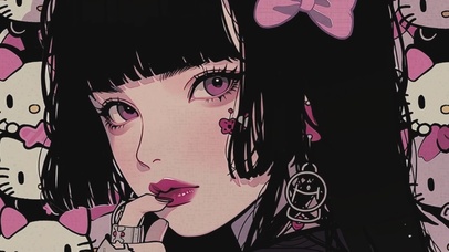 富江HelloKitty壁纸