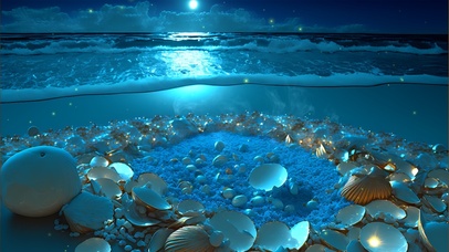 治愈4K蓝色海洋