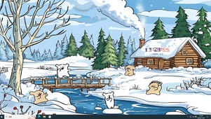 落雪的村庄