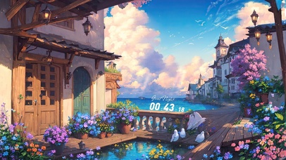 小清新海边小镇