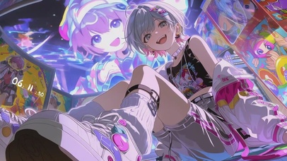 短发可爱少女