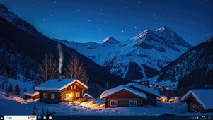 雪夜木屋