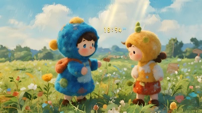 清新治愈插画秋游