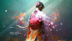 樱花下