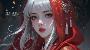 红袍少女