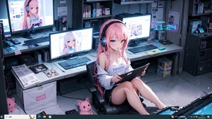可爱电竞女孩